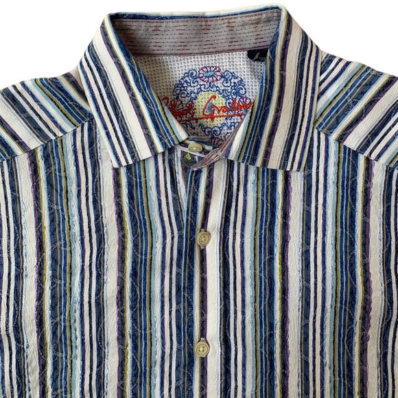 Robert Graham Men’s Medium Long Sleeve Shirt - Picture 3 of 10